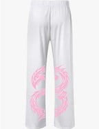 jogging tribal blanc et rose