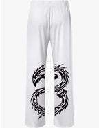 Jogging tribal blanc et noir